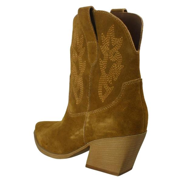 Spot On Ladies Spot On Leather Slip On Cowboy Boots F51248