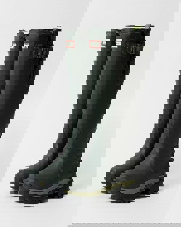 Hunter Balmoral Side Adjustable 3mm Neo Lined Tech Sole Womens Tall Boot - Dark Olive