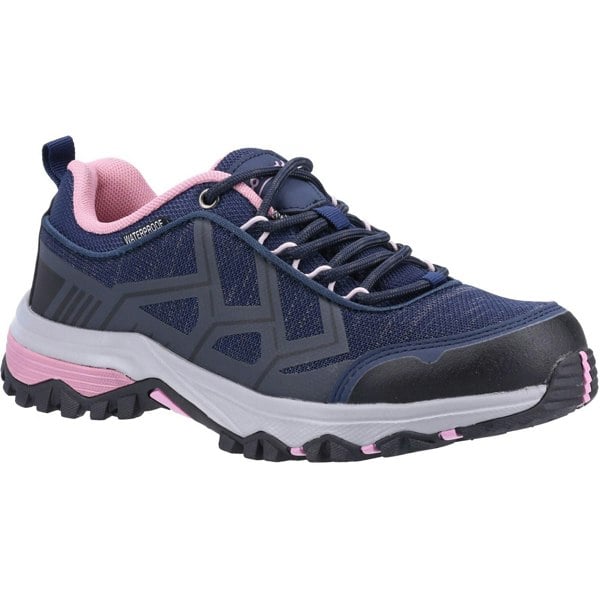 Cotswold Wychwood Low Recycled Plastic+Synthetic Pu Women's Navy/Pink Hiking Boots