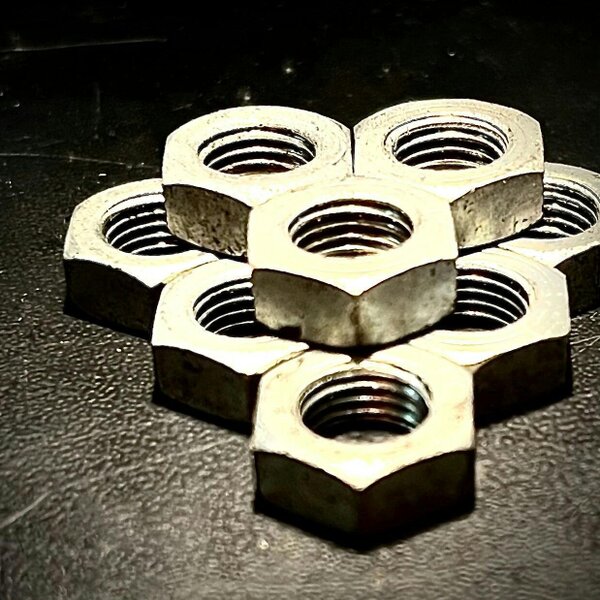 Fixaball UNF Lock Half Thin Nut BZP and Self Colour Grade 1 BS1768