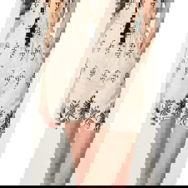 Blue Vanilla Embroidered Shorts