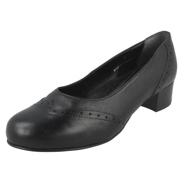 Da Bella Ladies Da Bella Slip On Block Heel Court Shoes - Jules
