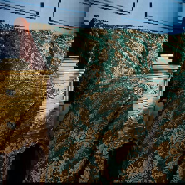 Paoletti Shiraz Traditional Jacquard Pillow Sham - Emerald/Gold