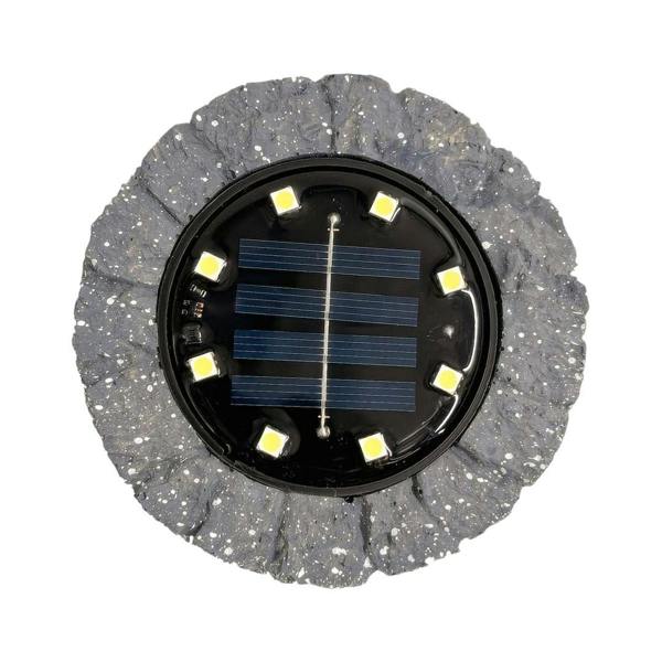 Milagro Rock Solar Lamp 3000K Ip44 Grey