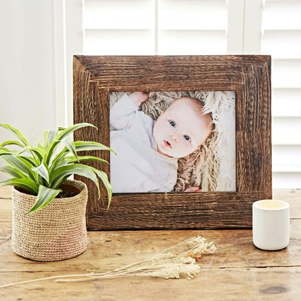 Paper High Natural Mango Wood Photo Frame