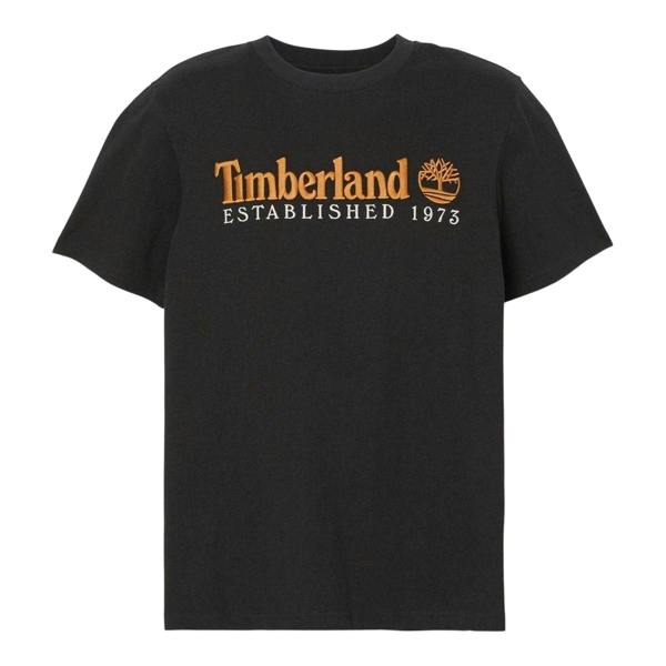 Timberland Mens Heritage Cotton T-Shirt - Black/White - 