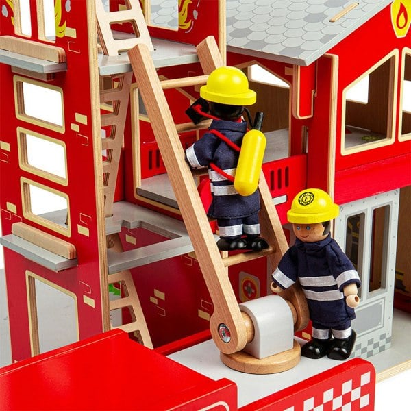 Bigjigs Toys City Fire Station Bundle