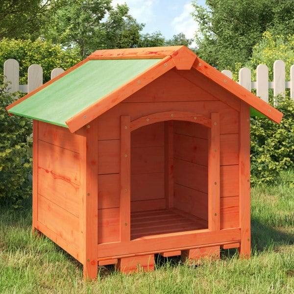 Berkfield Dog Kennel Brown 65x65x61.5 cm Solid Wood Pine