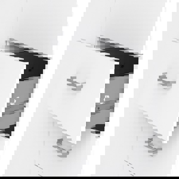 Furniture To Go Space Wardrobe - 2 Doors 3 Drawers in White 2000