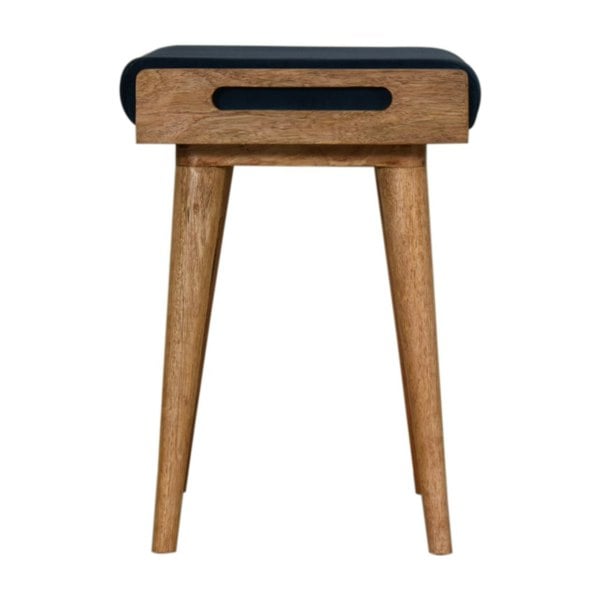 Artisan Furniture Teal Velvet Tray Style Footstool