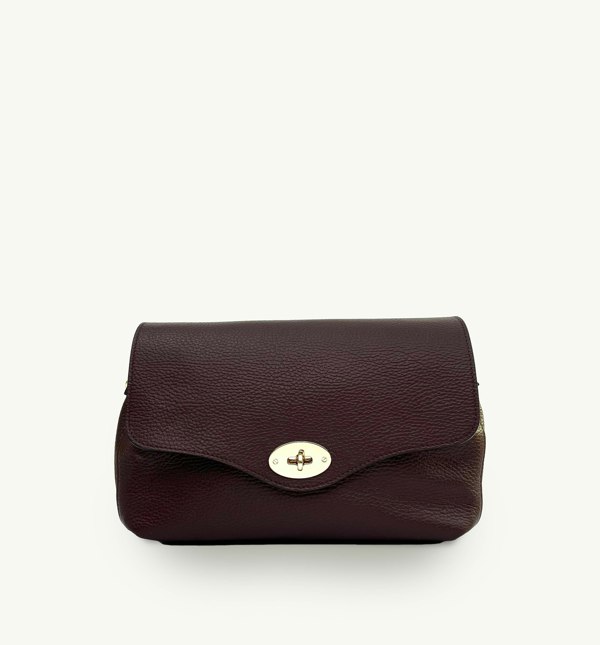 Apatchy London The Maddie Maxi Leather Bag - Port