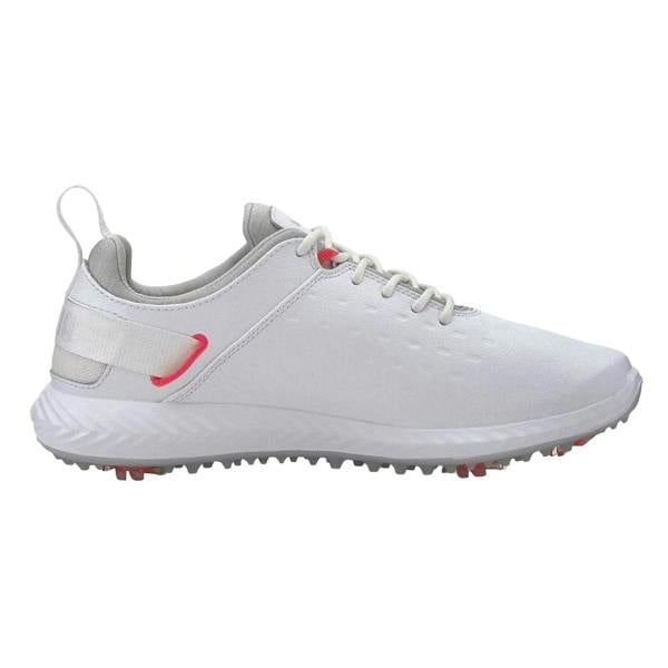 Puma Womens/Ladies Blaze Pro Ignite Textured Leather Spikeless Golf Shoes - White - 