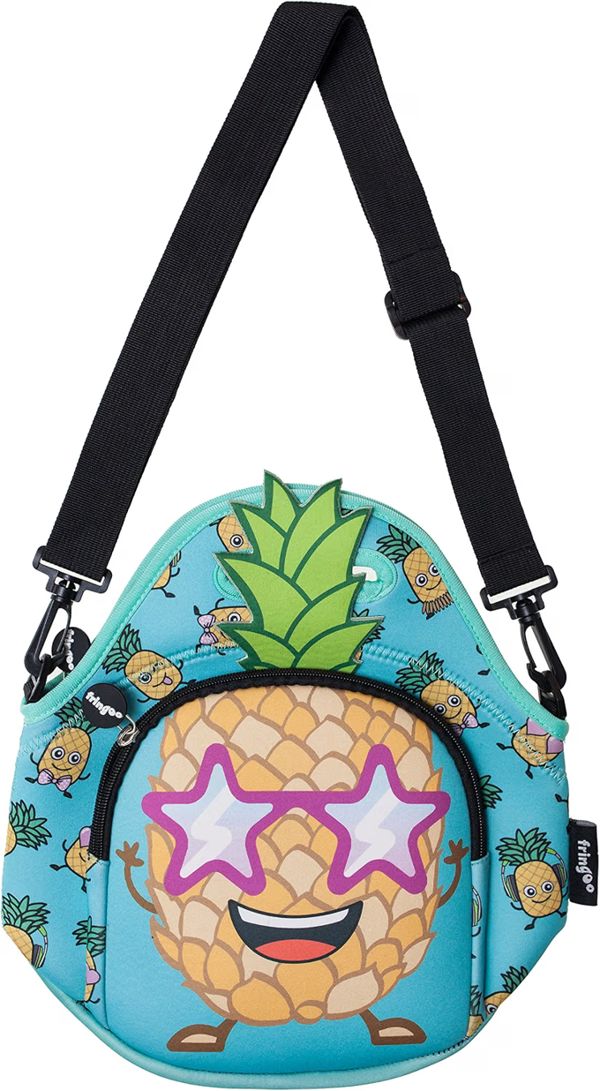 Fringoo Kids Thermal Insulated Cooler Lunch Bag with Zipped Pocket & Shoulder Strap for School or Nursery