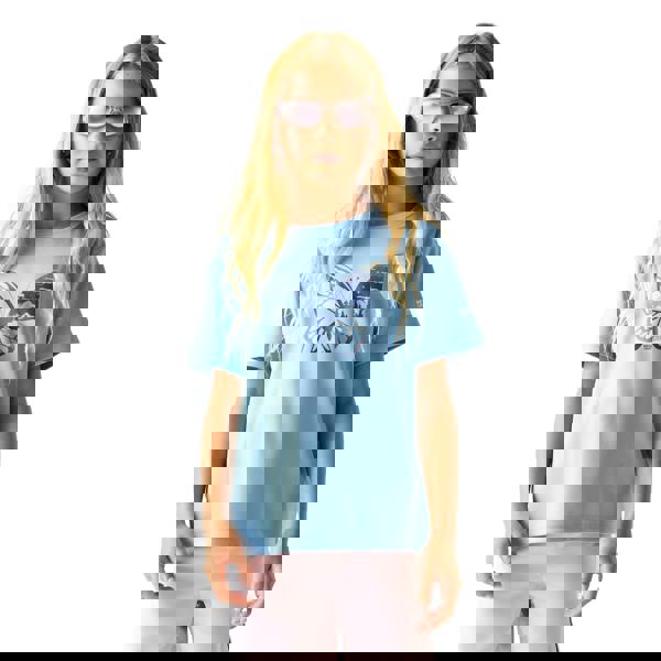 Regatta Childrens/Kids Aria Butterfly T-Shirt - Denim Blue - 