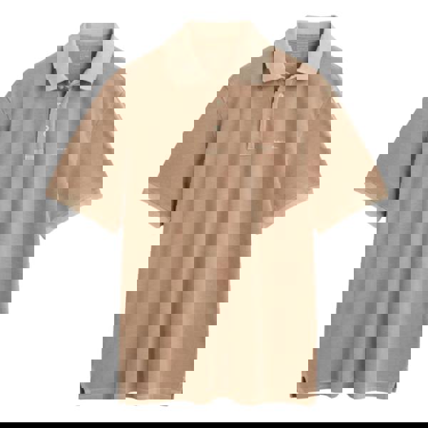 Gant Mens Pique Sun Faded Polo Shirt - Sand - 