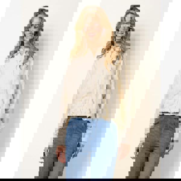 Blue Vanilla Relaxed Button-Up Shirt