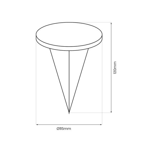 Milagro Solar Deck Lamp 3000K IP44
