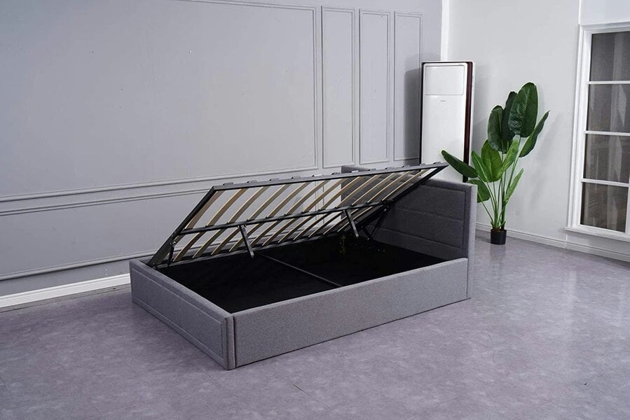 Kosy Koala Ottoman Storage Bed grey 3ft single fabric wooden bedroom