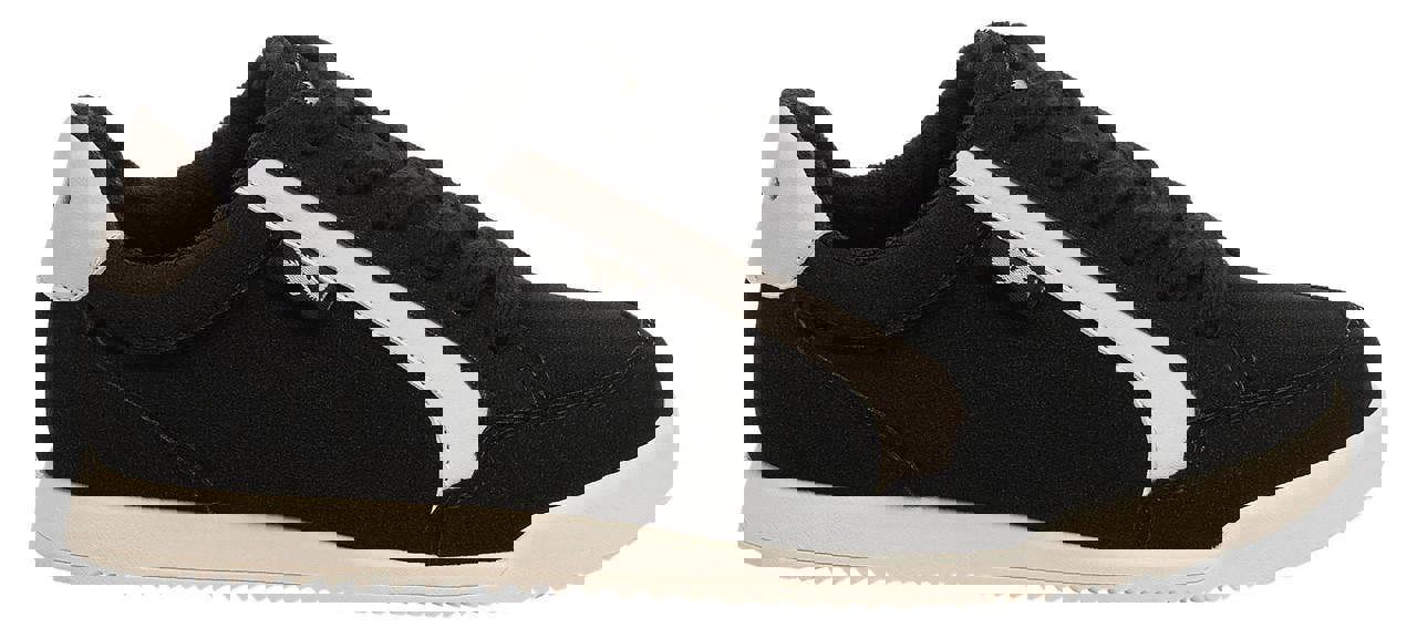 Rocket Dog Bolt Womens Casual Smart Lace Up Shoes Trainers, black and white low-top sneakers with lace-up closure and tonal detailing.