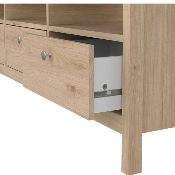 Wyld Haus Gossmere Hickory Oak Effect TV Unit 3 Drawers