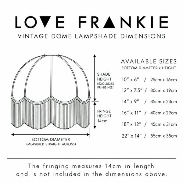 Love Frankie Pink Acid Drops Smiley Face Vintage Dome Lampshades