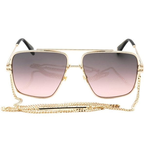 Marc Jacobs Brown Pink Gradient Lens Gold Sunglasses One Size