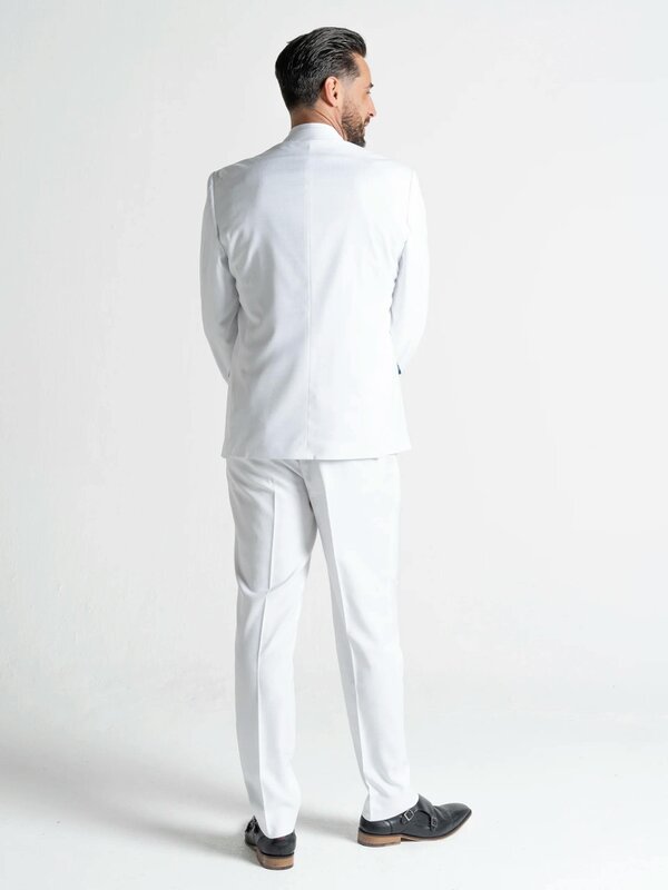 V2 Classic Henry - White Three Piece Suit