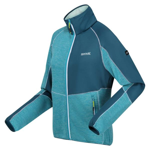 Regatta Womens/Ladies Lindalla VII Marl Full Zip Fleece Jacket - Tahoe Blue/Moroccan Blue - 