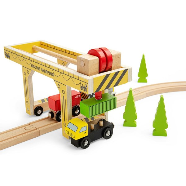 Bigjigs Rail Wooden Gantry Crane