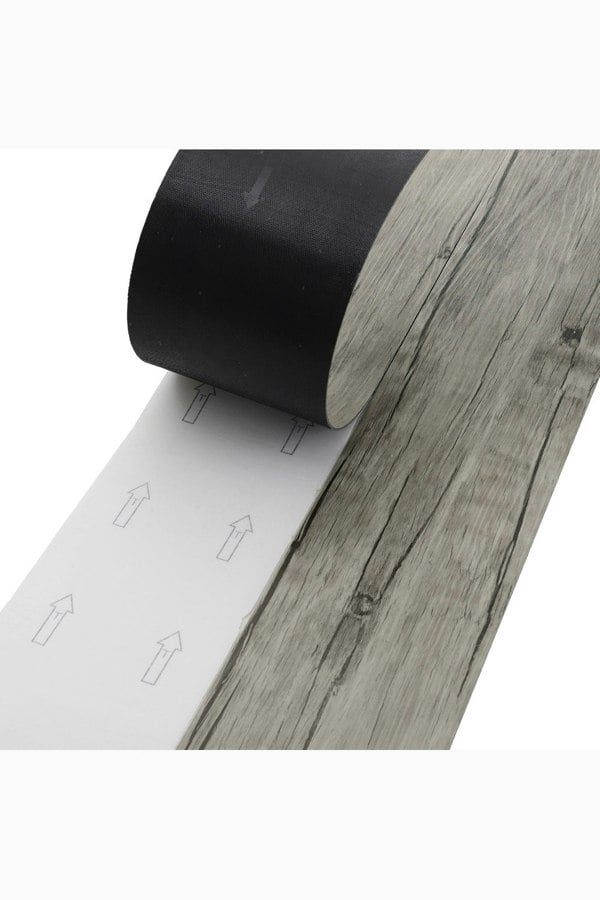 Living and Home Rustic Lifelike Wood Grain Self-adhesive PVC Flooring 36Pcs