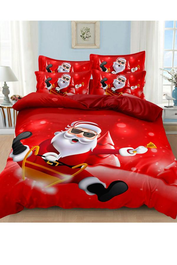Ezysleep Rock on Santa Christmas Duvet Set