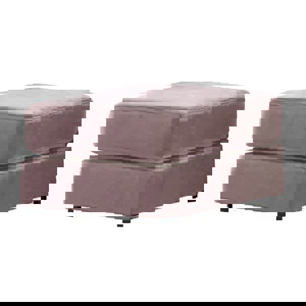 Furnishings For Less Brooklyn Full Foam Plush Velvet Footstool