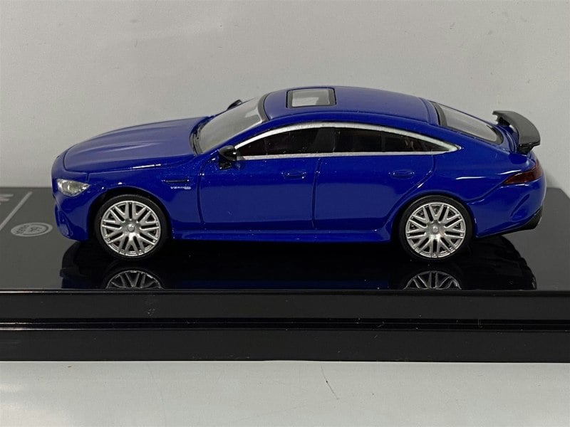 mercedes benz amg gt63 s rhd 2019 metallic blue 1:64 scale paragon 65281r