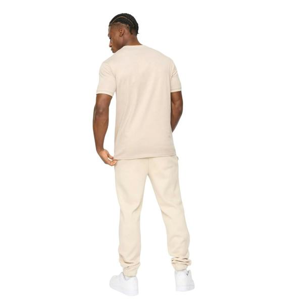 Crosshatch Mens Preece T-Shirt - Light Stone - 