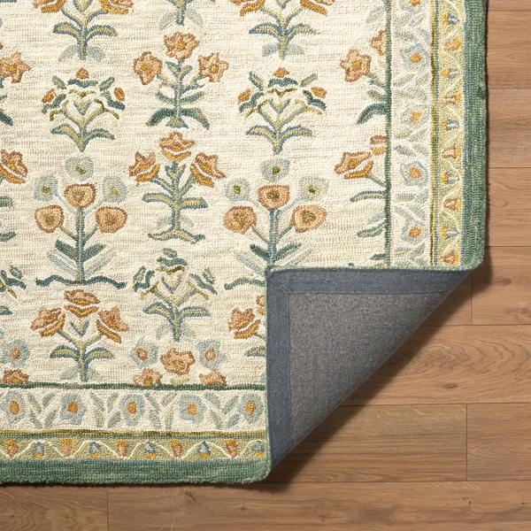 Livabliss Fairfax-Hand Tufted Yellow Green Beige Pink Wool Global Rug