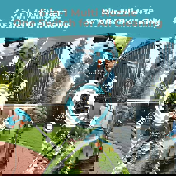 Traderight Cordless Portable Pressure Washer 50Bar 230L/H Spray Gun Car Cleaner