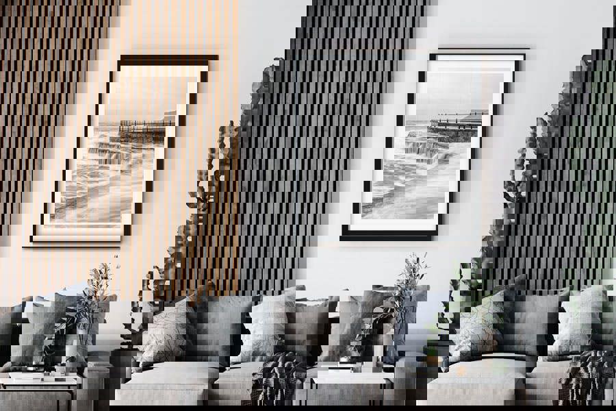 Scarborough coastal photograph fine art print framed