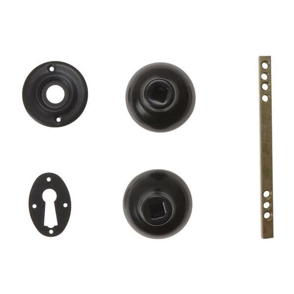 Yale Locks P405 Rim Knob - Black - 