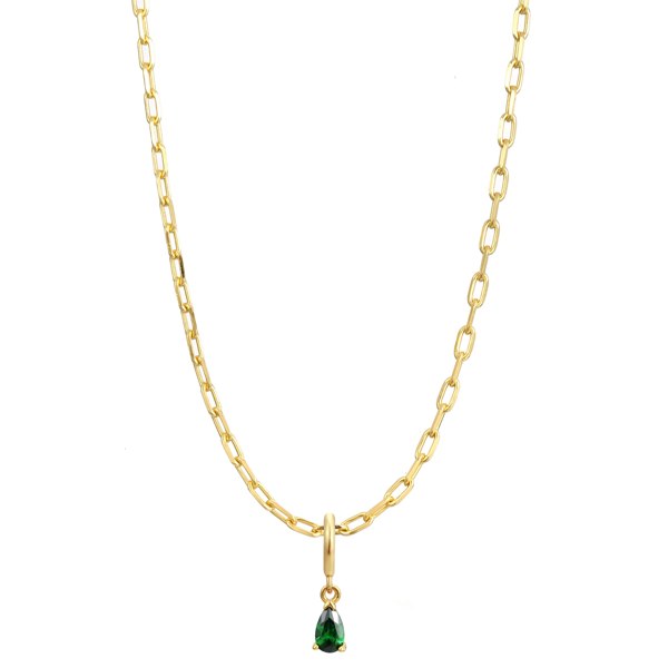 Gold Trip May Birthstone Necklace