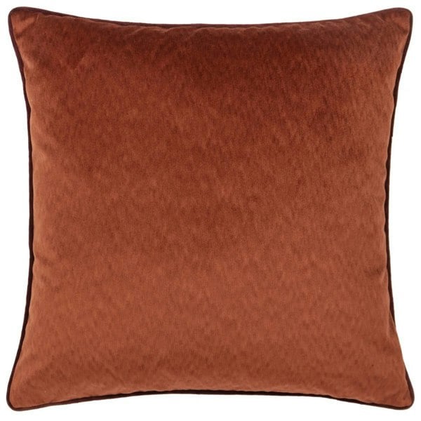 Paoletti Torto Velvet Rectangular Cushion Cover - Russet/Marsala