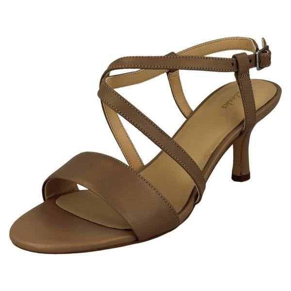 Clarks Ladies Clarks Strappy Heeled Sandals Amali Buckle