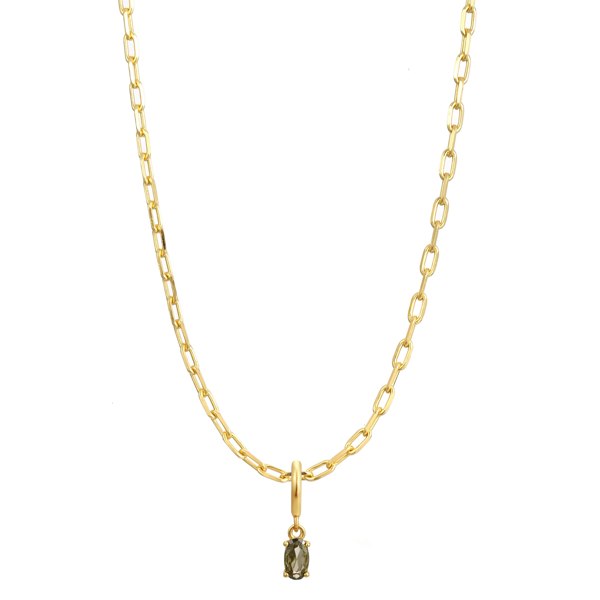 Gold Trip August Birthstone Necklace