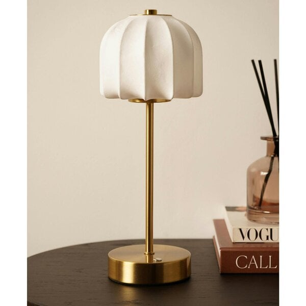 Hestia Soft Touch Shaded Bronze USB  LED Touch Table Lamp