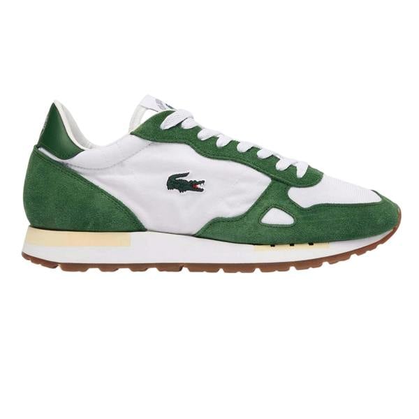 Lacoste Mens Partner 70 Suede Trainers - White - 