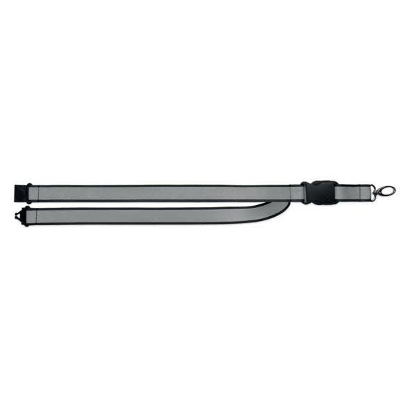 MidOcean Tosee Rainbow RPET Reflective Lanyard - Black - 
