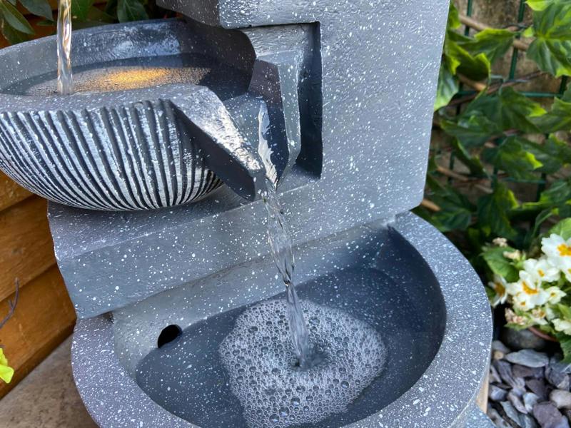 Tranquillity Water Features 3 Bowl Pour Contemporary Water Feature