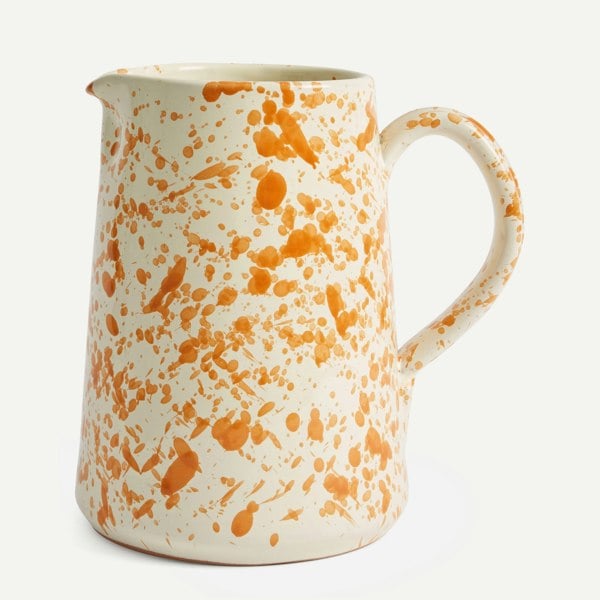 Hot Pottery Jug Burnt Orange