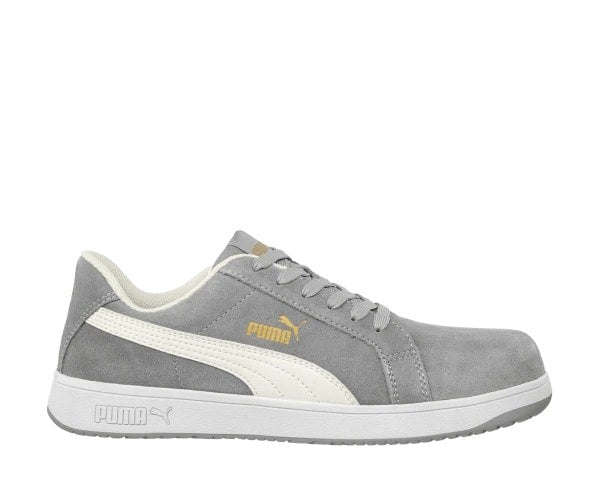 PUMA Iconic Suede Low Safety Trainers - Grey - Daley Footwear