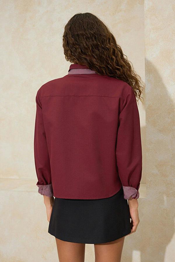 WOVCOR Gabardine Shirt with Scarf Detail