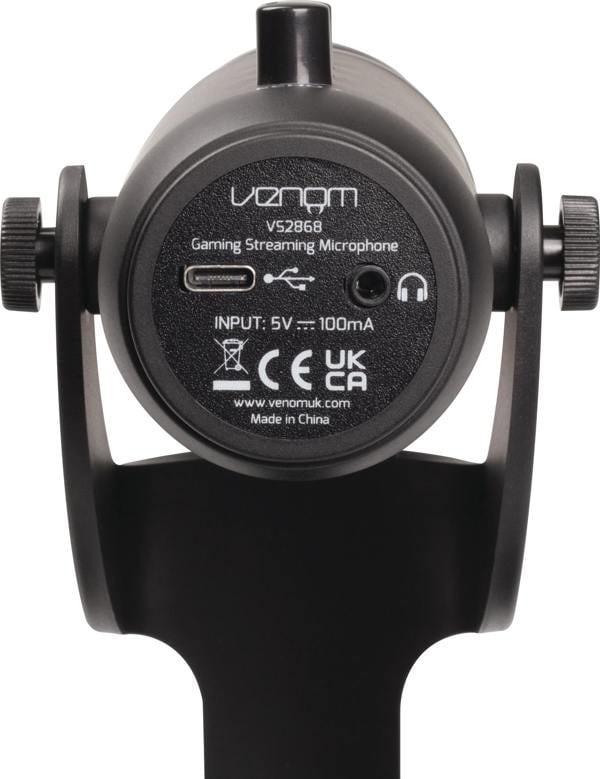 Venom USB Cardioid Streaming Microphone with LED Light Mesh Grill (PC)